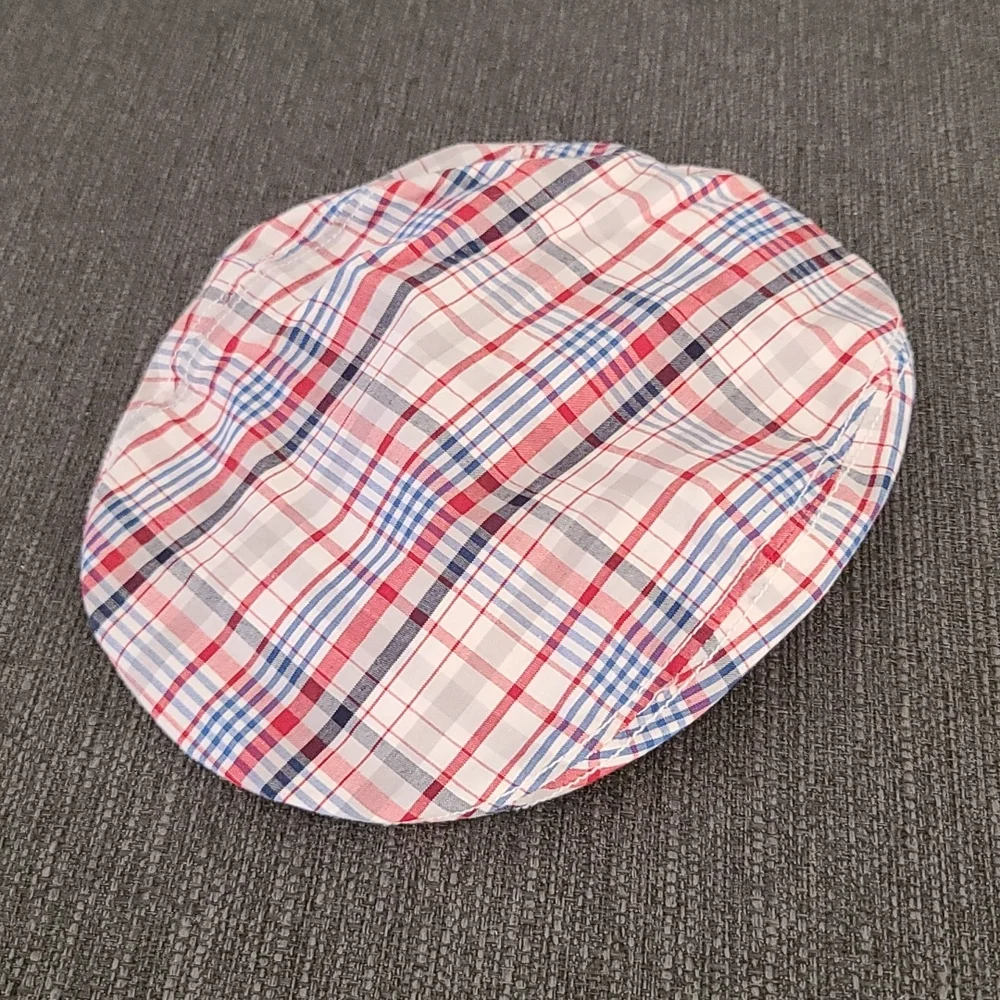 GYMBOREE VINTAGE Cabbie Gatsby Plaid Hipster Hat Baby Boy Infant 18-24 mo